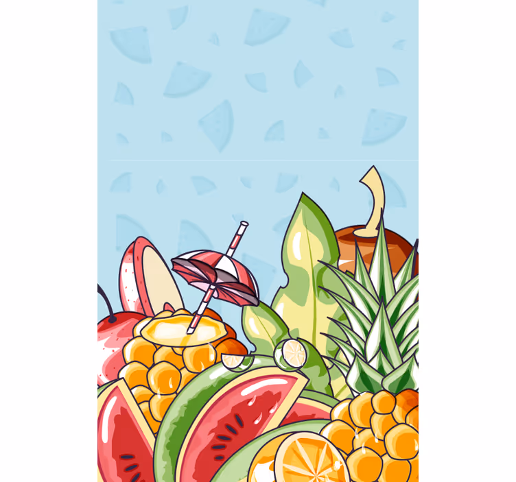 Store enrouleur fruits et légumes délice tropical - TenStickers