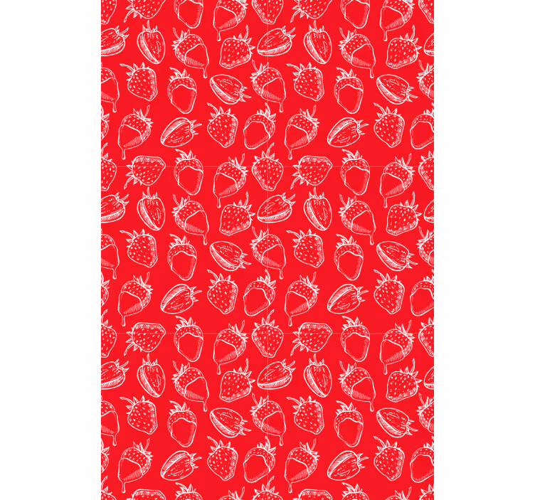 Store enrouleur fruits et légumes motif fraise - TenStickers