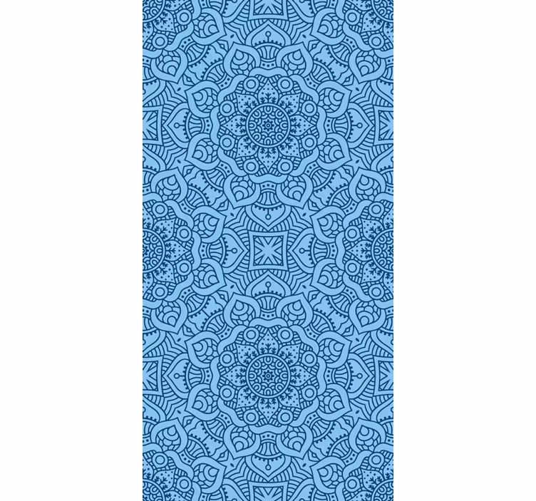 Store enrouleur salon de mandalas bleus - TenStickers
