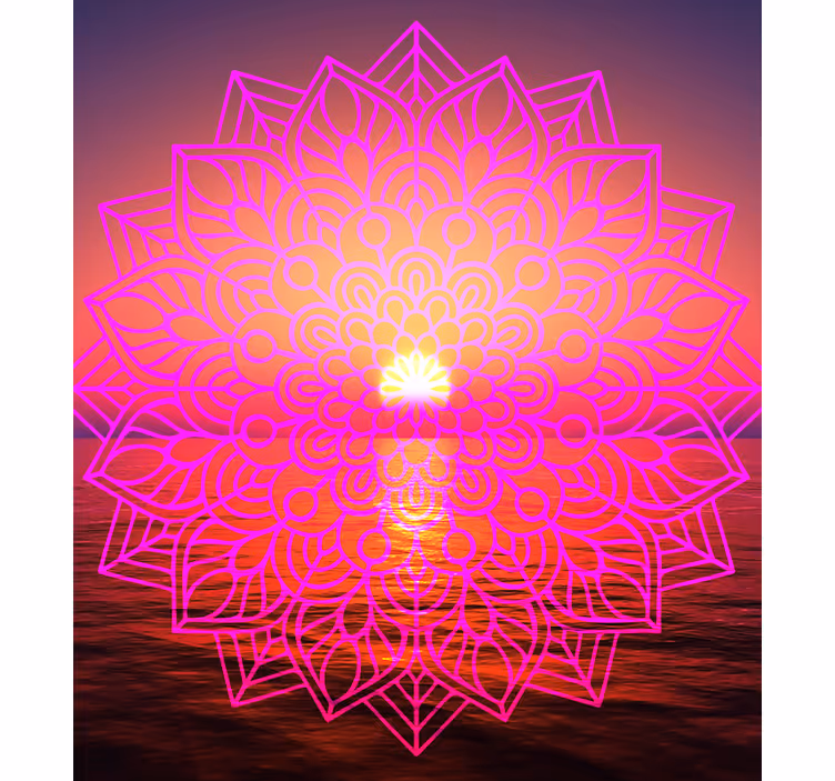 Store de salon zen mandala ensoleillé - TenStickers
