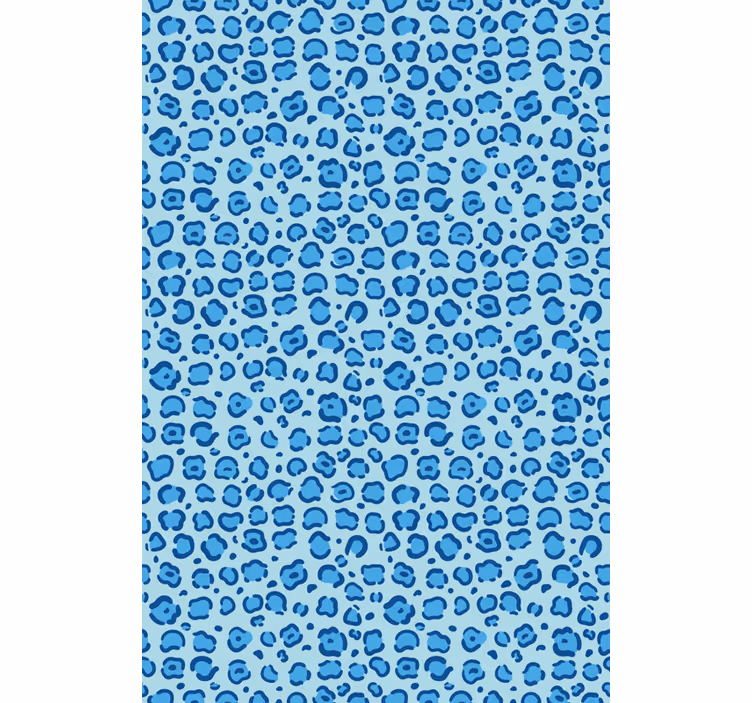 Store enrouleur animaux motif tacheté bleu - TenStickers