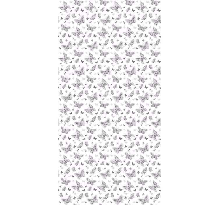 Store enrouleur papillon motif gris - TenStickers