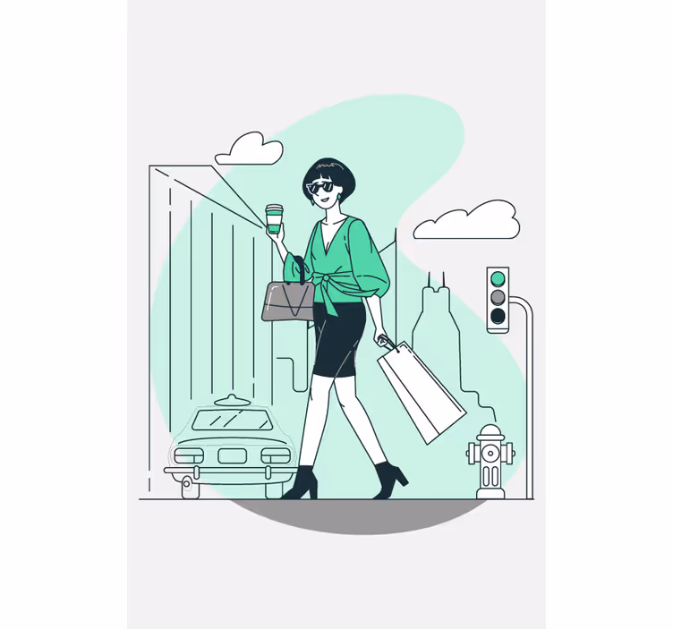 Store enrouleur autres vie urbaine élégante - TenStickers