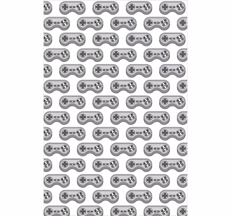 Store enrouleur gamer motif de contrôleur gris - TenStickers