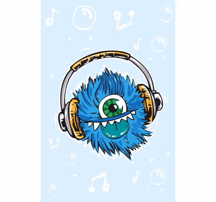 Store enrouleur amusant casque monstre - TenStickers