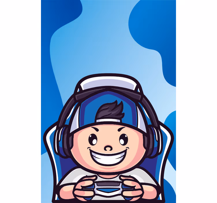 Store enrouleur gamer caractère joyeux - TenStickers