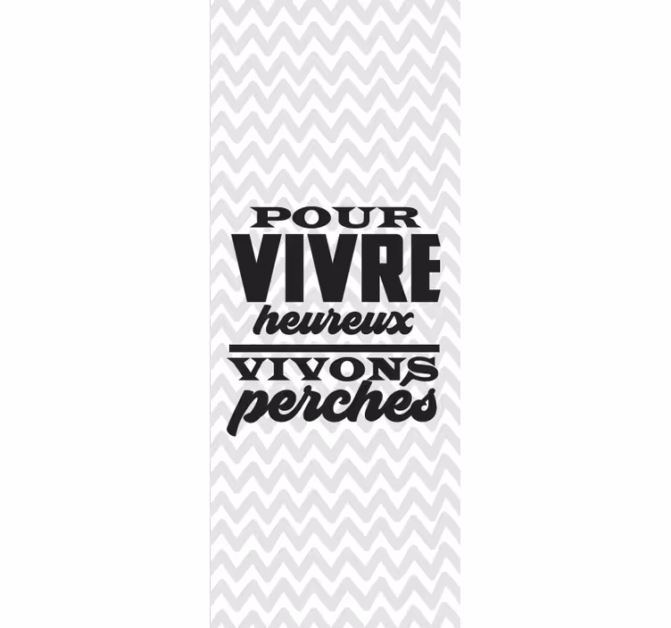 Stores balcon Citation drôle sur fond blanc - TenStickers