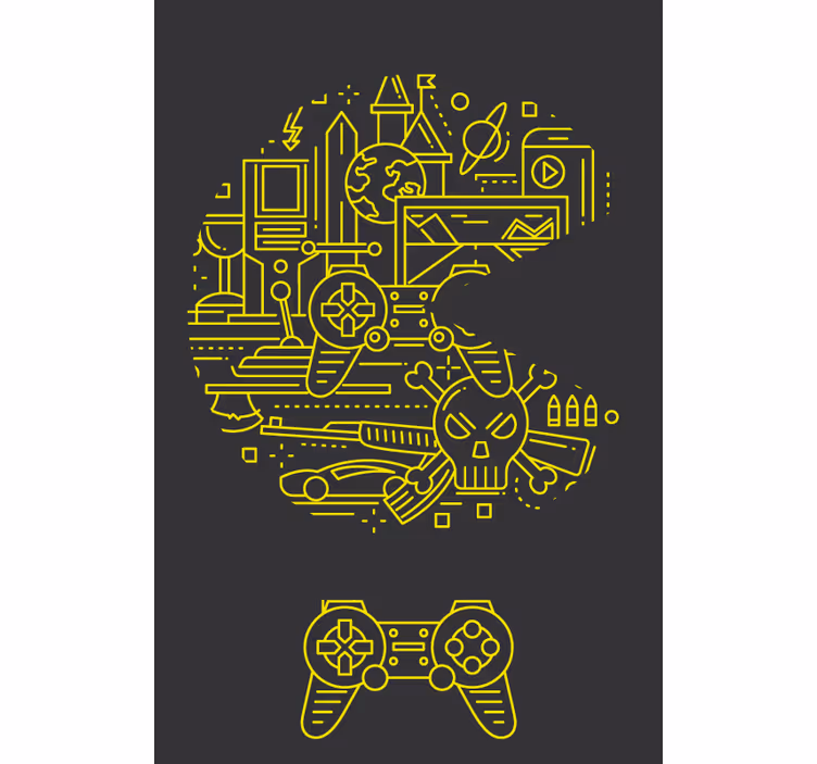 Store enrouleur chambre ado jeu de pac - TenStickers