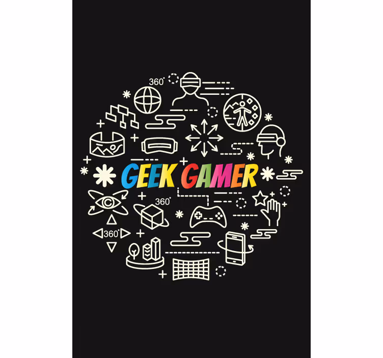 Store enrouleur gamer gribouillages de jeu - TenStickers