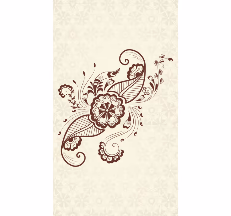 Store enrouleur motif fleur Élément floral complexe - TenStickers