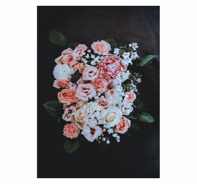 Store enrouleur motif fleur composition florale fleurie - TenStickers