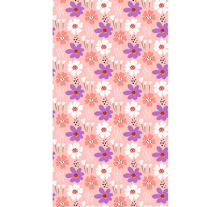 Store enrouleur floral Émerveillement floral - TenStickers