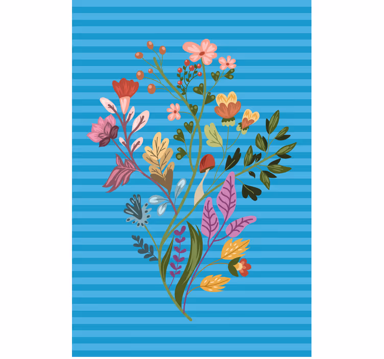 Store enrouleur motif fleur arrangement botanique - TenStickers