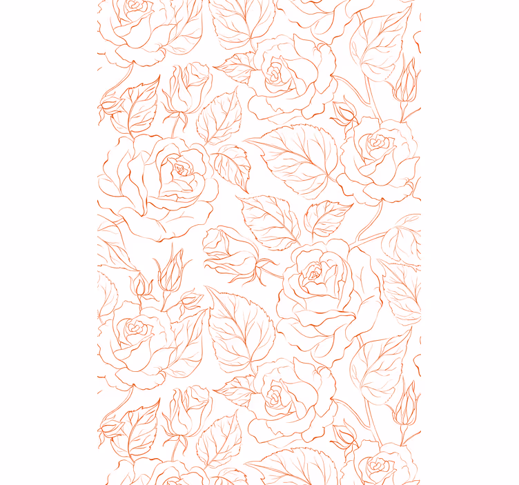 Store enrouleur salon motifs de roses délicats - TenStickers
