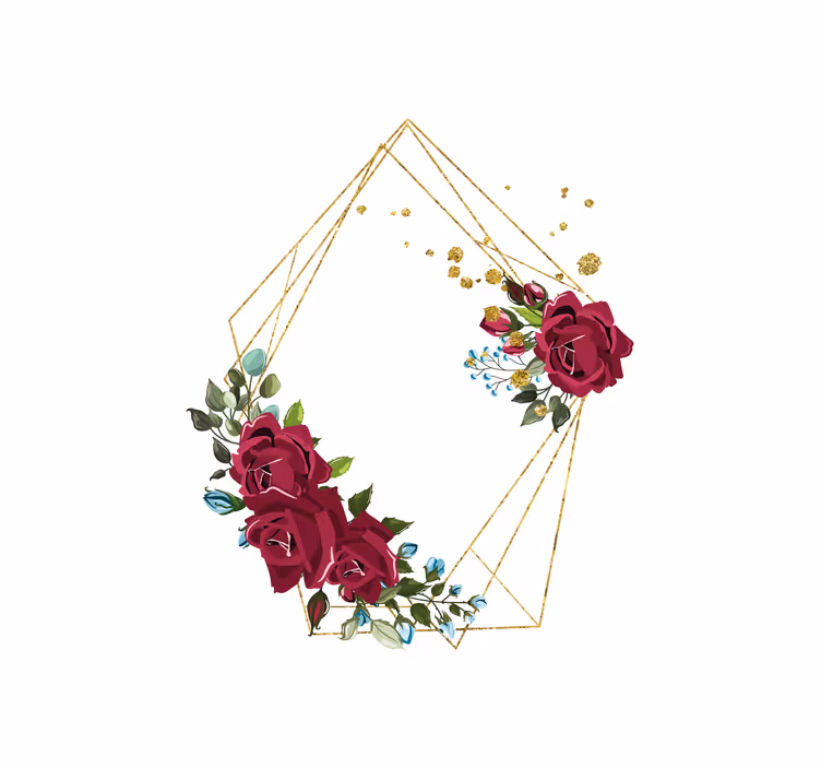 Store enrouleur élégant composition florale de roses - TenStickers