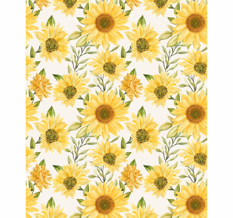 Stores enrouleurs fleurs et plantes arrangement tournesols - TenStickers