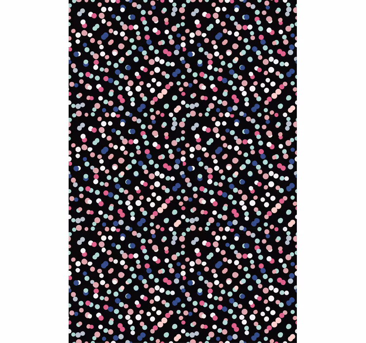 Store enrouleur pour chambre ado motif à pois colorés - TenStickers