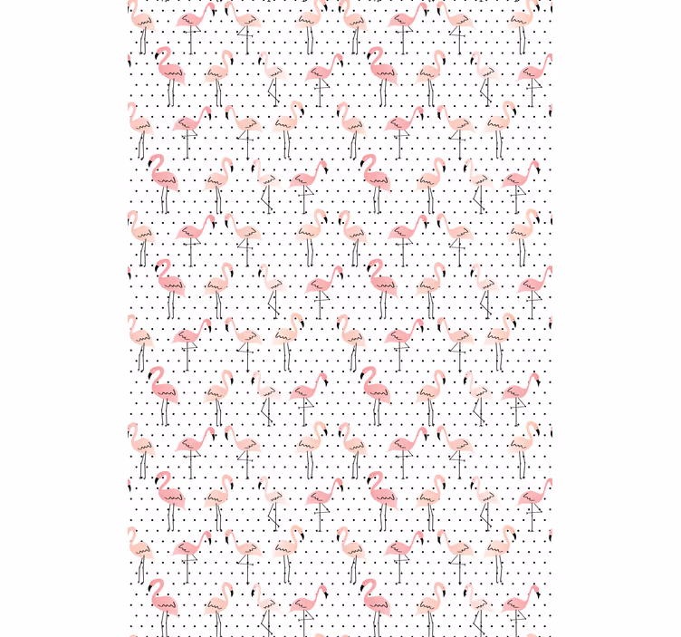 Store enrouleur animaux motif flamant rose - TenStickers