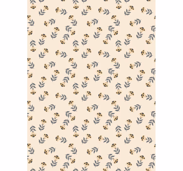Stores enrouleurs fleurs et plantes motif minimaliste beige - TenStickers