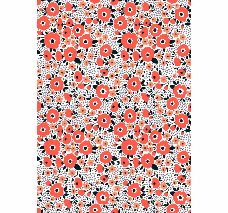Store enrouleur floral motif chiots charmants - TenStickers
