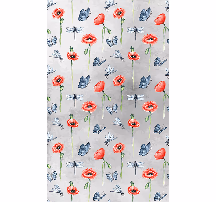 Stores enrouleurs fleurs et plantes chiots et insectes - TenStickers