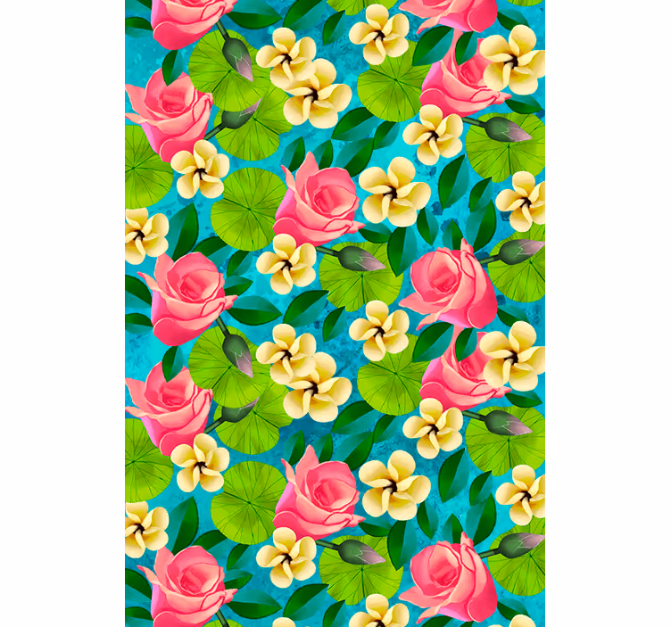 Stores enrouleurs fleurs et plantes fleurs éclatantes - TenStickers