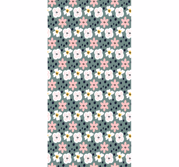 Stores enrouleurs fleurs et plantes motif floral épanoui - TenStickers