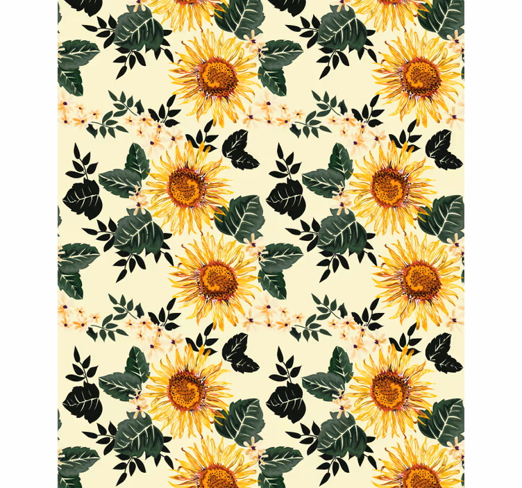 Stores enrouleurs fleurs et plantes thème tournesol - TenStickers
