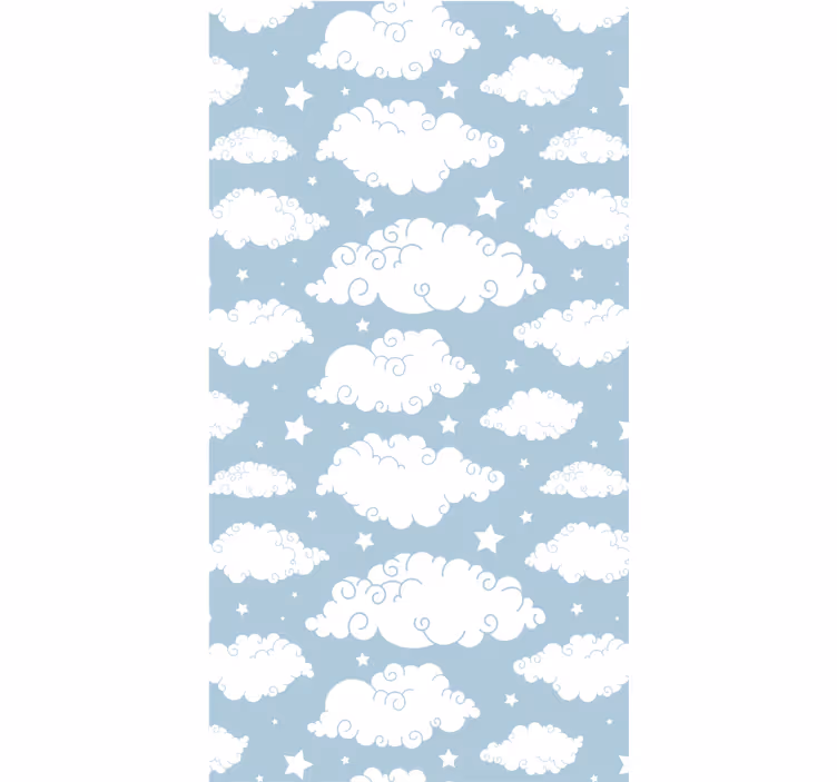 Store enrouleur nuage nuages blancs duveteux - TenStickers