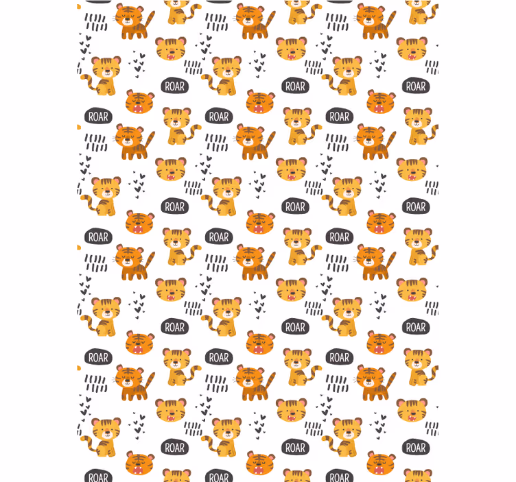 Store enrouleur pour chambre enfant bébés tigres rugissants - TenStickers