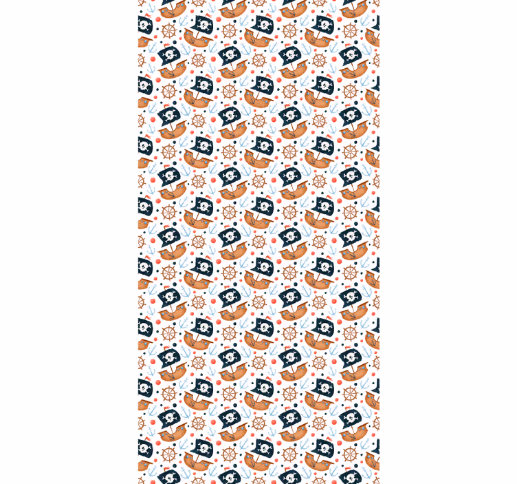 Store enrouleur pour chambre enfant modèle de bateau pirate - TenStickers