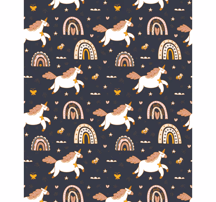 Store enrouleur pour chambre enfant motif licorne charmante - TenStickers