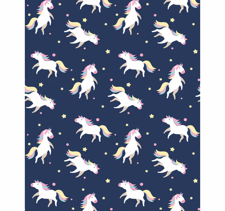 Store enrouleur pour chambre enfant licornes magiques - TenStickers