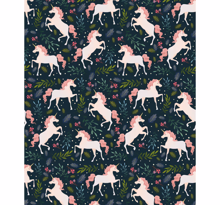 Store enrouleur pour chambre enfant motif licorne réaliste - TenStickers