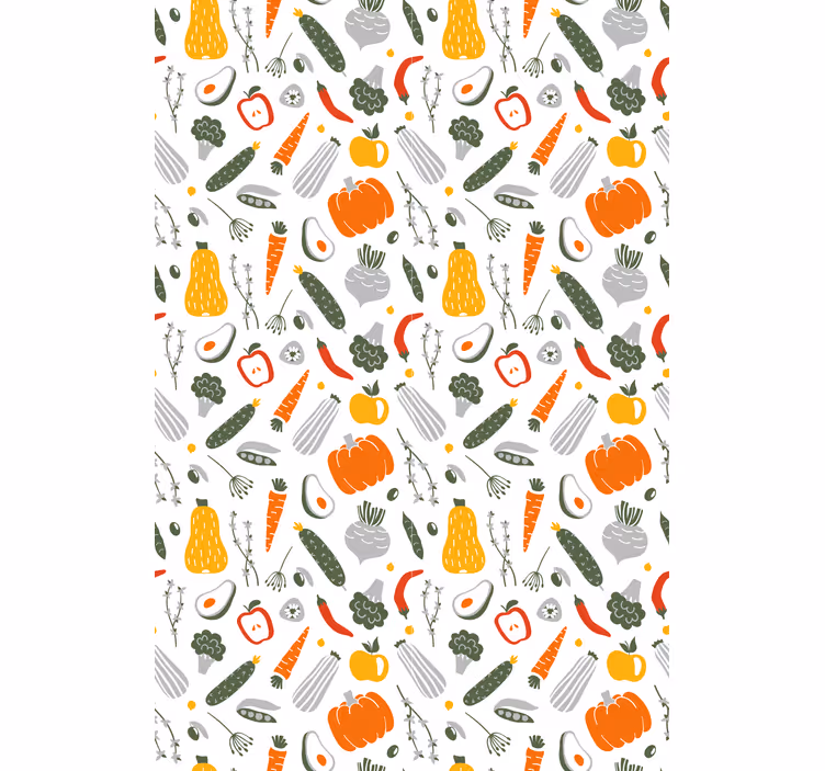 Store enrouleur fruits et légumes motif coloré et vibrant - TenStickers