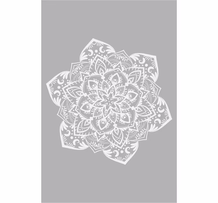 Store enrouleur motif zen grand mandala gris - TenStickers
