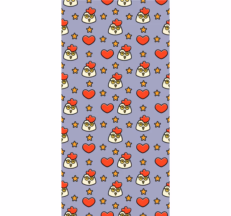 Store enrouleur animaux motif de poulet étoilé - TenStickers