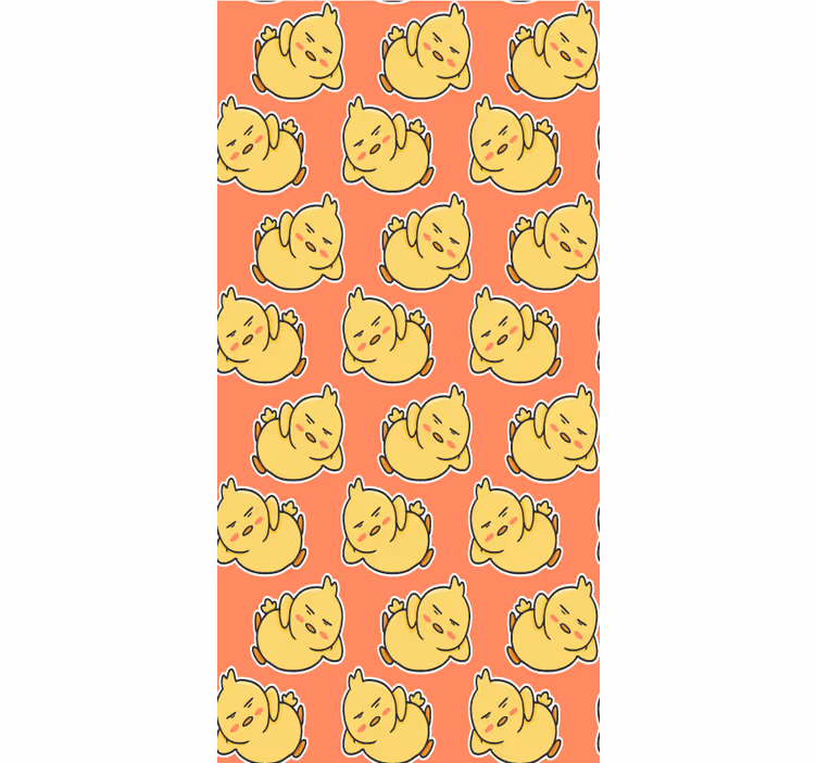 Store enrouleur animaux personnages de poussins jaunes - TenStickers