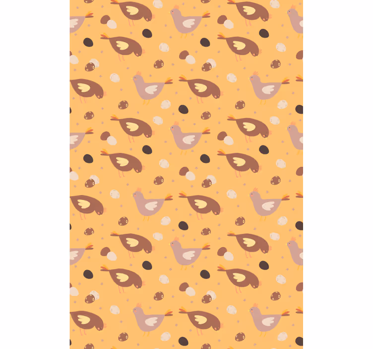 Store enrouleur cuisine animaux poussin orange - TenStickers