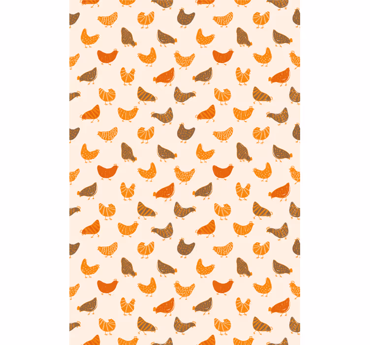 Store enrouleur cuisine motif de poules - TenStickers