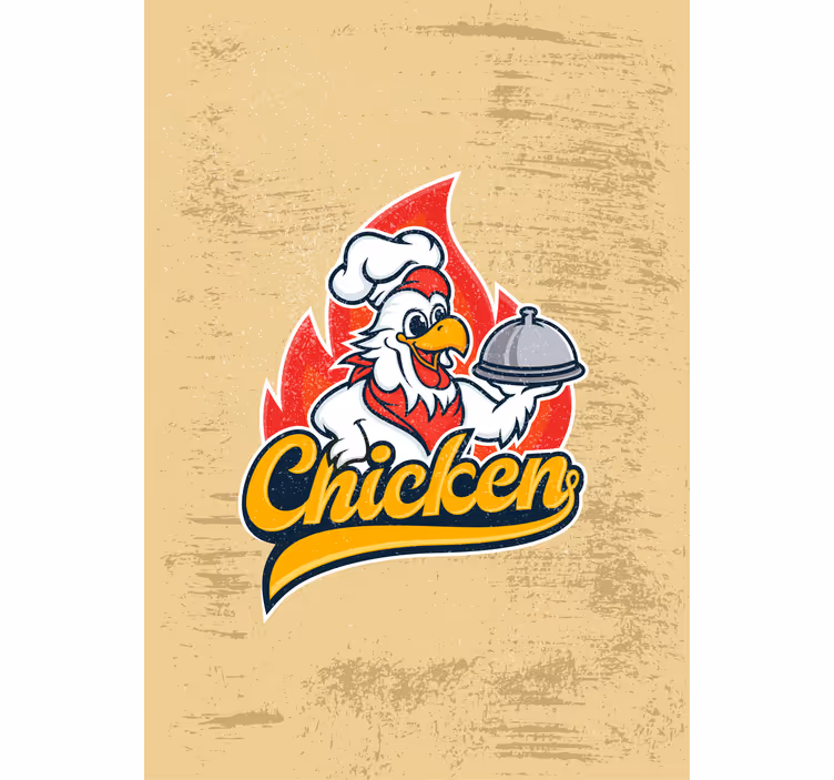 Store enrouleur cuisine service de poulet du chef - TenStickers