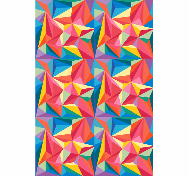 Store original géométrique coloré pour chambre jeune - TenStickers
