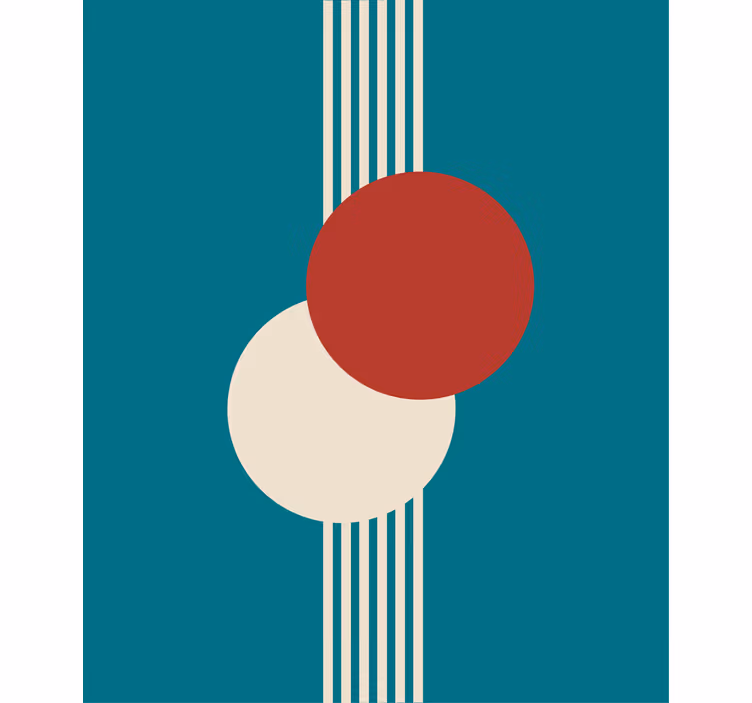 Store enrouleur moderne composition de cercle géométrique - TenStickers