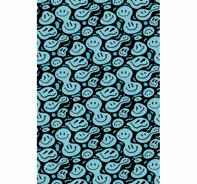 Store enrouleur amusant motifs de taches souriantes - TenStickers
