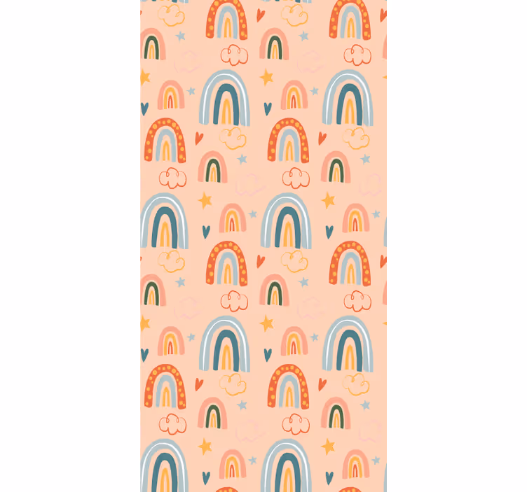 Store enrouleur pour chambre enfant motif arc-en-ciel délice - TenStickers