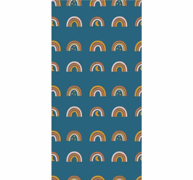 Store enrouleur pour chambre enfant arcs-en-ciel et étoiles - TenStickers
