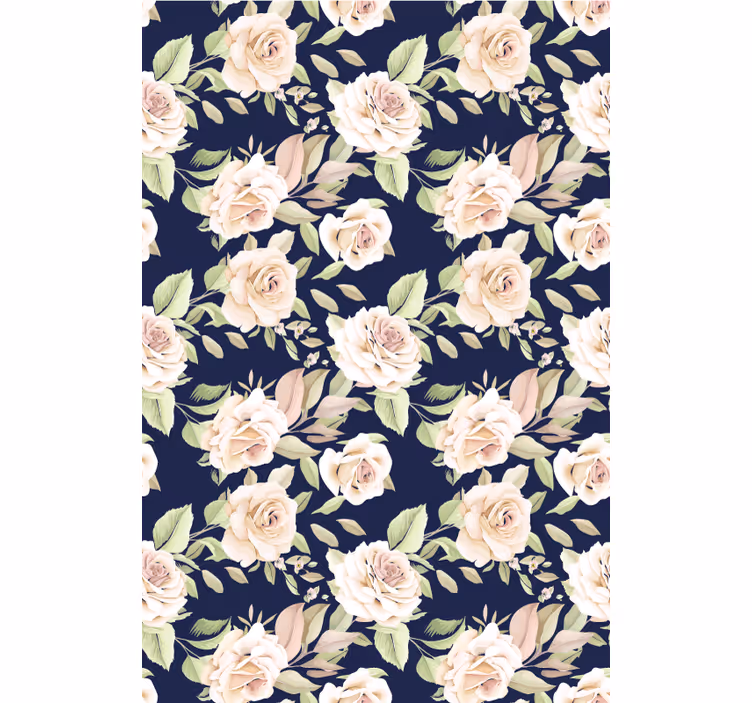 Stores enrouleurs fleurs et plantes motif floral de rose - TenStickers