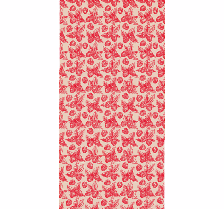 Store enrouleur fruits et légumes motif feuilles framboise - TenStickers