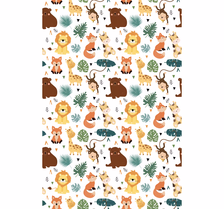 Store enrouleur animaux créatures mignonnes du safari - TenStickers