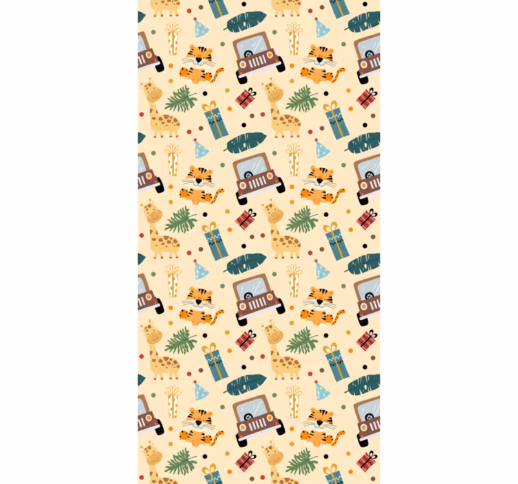 Store enrouleur pour chambre enfant aventures safari - TenStickers